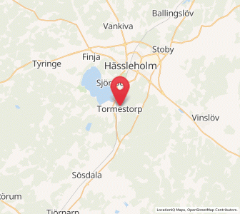 Map of Tormestorp, Skåne