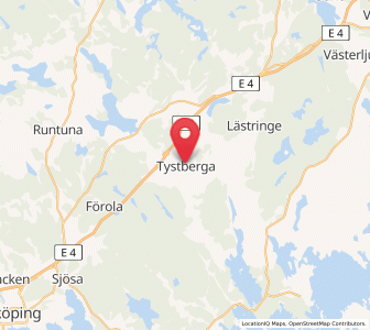 Map of Tystberga, Södermanland