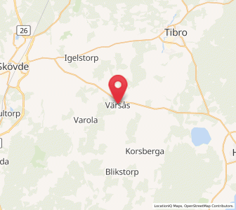 Map of Värsås, Västra Götaland