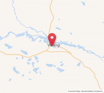 Map of Vittangi, Norrbotten