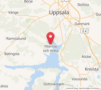 Map of Ytternäs, Uppsala