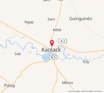 Map of Kaolack, Kaolack