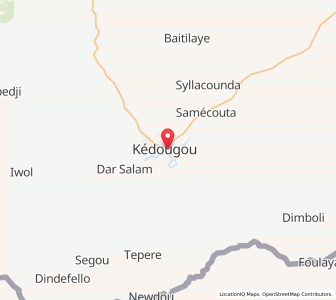 Map of Kédougou, Kédougou