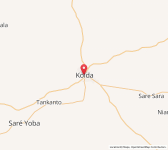 Map of Kolda, Kolda