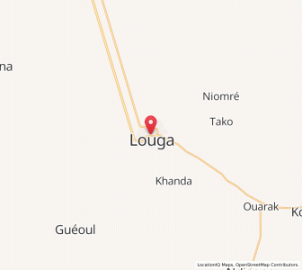Map of Louga, Louga