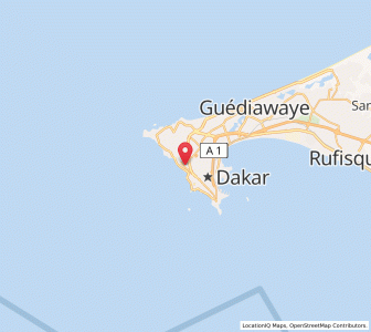 Map of Mermoz Boabab, Dakar