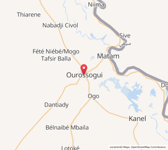 Map of Ouro Sogui, Matam