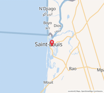 Map of Saint-Louis, Saint-Louis