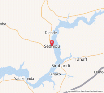Map of Sédhiou, Sédhiou