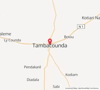Map of Tambacounda, Tambacounda