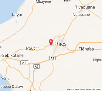 Map of Thiès Nones, Thiès