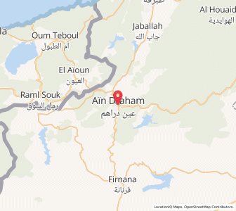 Carte : Aïne Draham, Jendouba