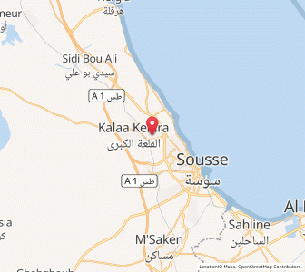Carte : Akouda, Sousse