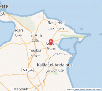 Carte : Aousja, Bizerte