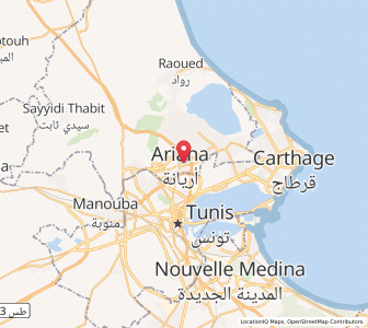 Carte : Ariana