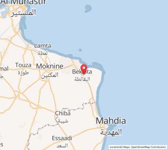 Carte : Bekalta, Monastir