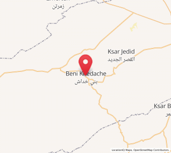 Carte : Beni Kheddache, Médenine