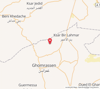 Carte : Bir Lahmar, Tataouine