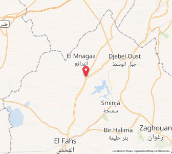 Carte : Bir M’cherga, Zaghouan