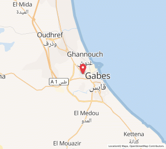 Carte : Bou Chemma, Gabès