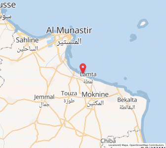 Carte : Bou Hadjar, Monastir