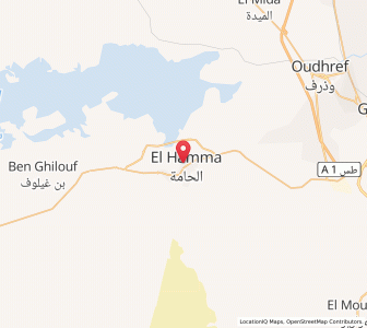 Carte : El Hamma, Gabès