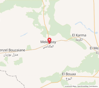 Carte : El Maknassi, Sidi Bouzid