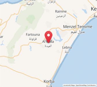 Carte : El Mida, Nabeul