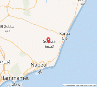 Carte : Es Somaa, Nabeul