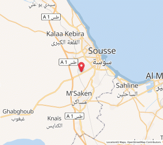 Carte : Ezzouhour, Sousse