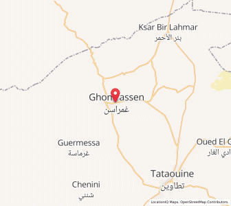 Carte : Ghomrassen, Tataouine