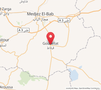 Carte : Goubellat, Béja