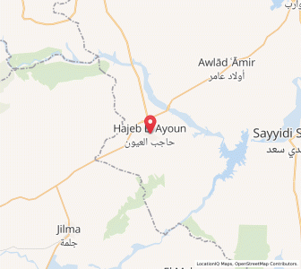 Carte : Hajeb el Aïoun, Kairouan