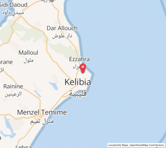 Carte : Hammam el Rhezez, Nabeul