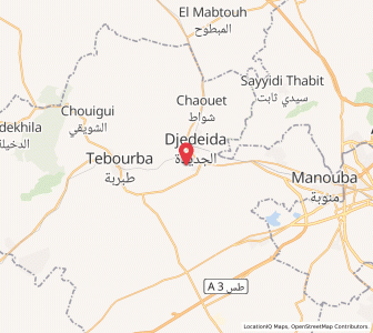 Carte : Jedeïda, Manouba