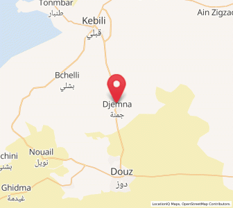Carte : Jemna, Kebili