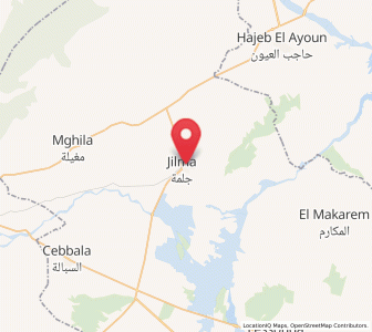 Carte : Jilma, Sidi Bouzid