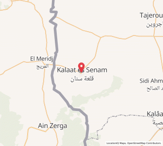 Carte : Kalaat es Senam, Le Kef