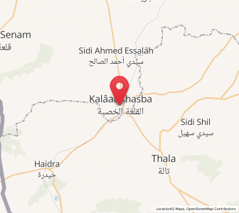 Carte : Kalaat Khasba, Le Kef