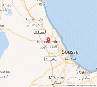Carte : Kelaa Kebira, Sousse