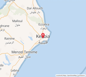 Carte : Kélibia, Nabeul