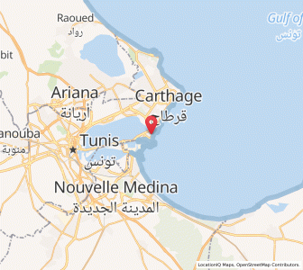 Carte : La Goulette, Tunis