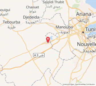 Carte : La Mornaghia, Manouba