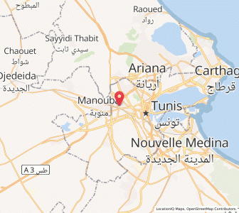 Carte : Le Bardo, Tunis