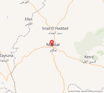 Carte : Maktar, Siliana