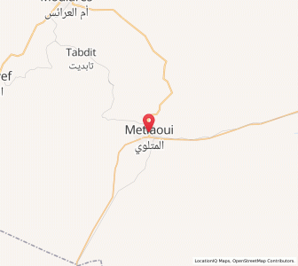 Carte : Metlaoui, Gafsa