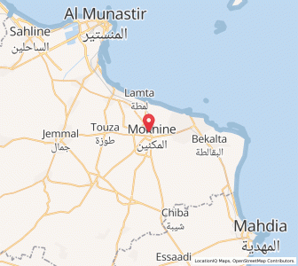 Carte : Moknine, Monastir