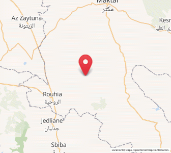 Carte : Rouhia, Siliana