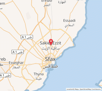 Carte : Sakiet ez Zit, Sfax