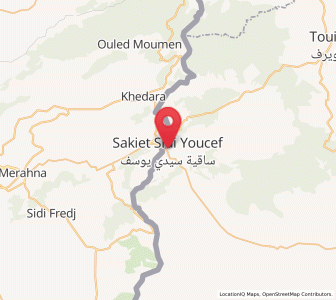 Carte : Sakiet Sidi Youssef, Le Kef